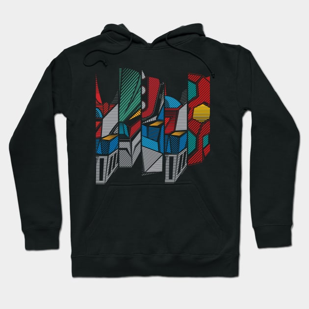 137 Go Nagai Five Hoodie by Yexart